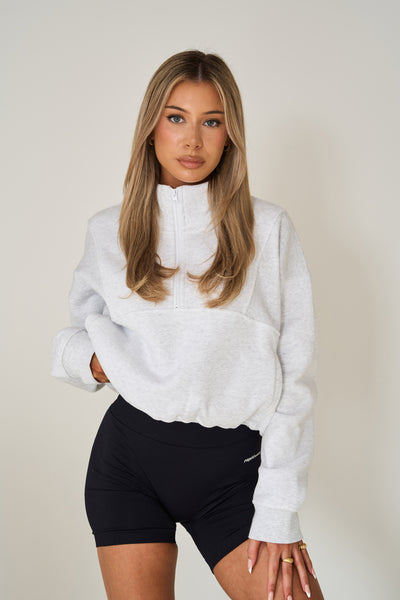 Koosh Half Zip - Grey Marle