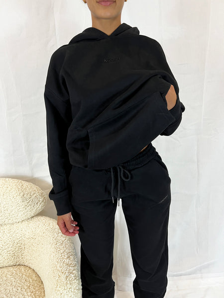 Koosh Oversized Hoodie - Black